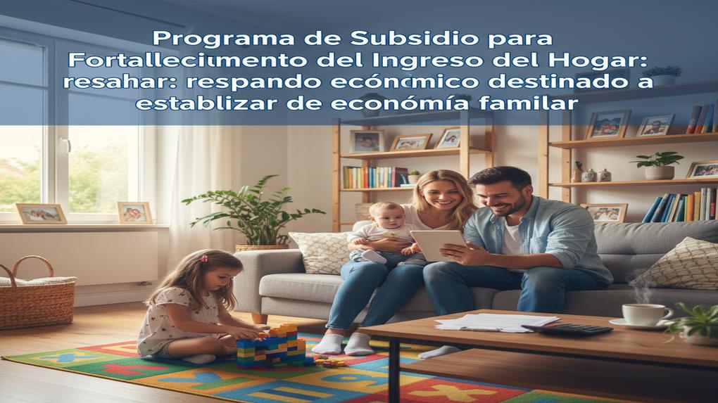Programa de Subsidio para Fortalecimiento del Ingreso del Hogar: respaldo económico destinado a estabilizar la economía familiar
