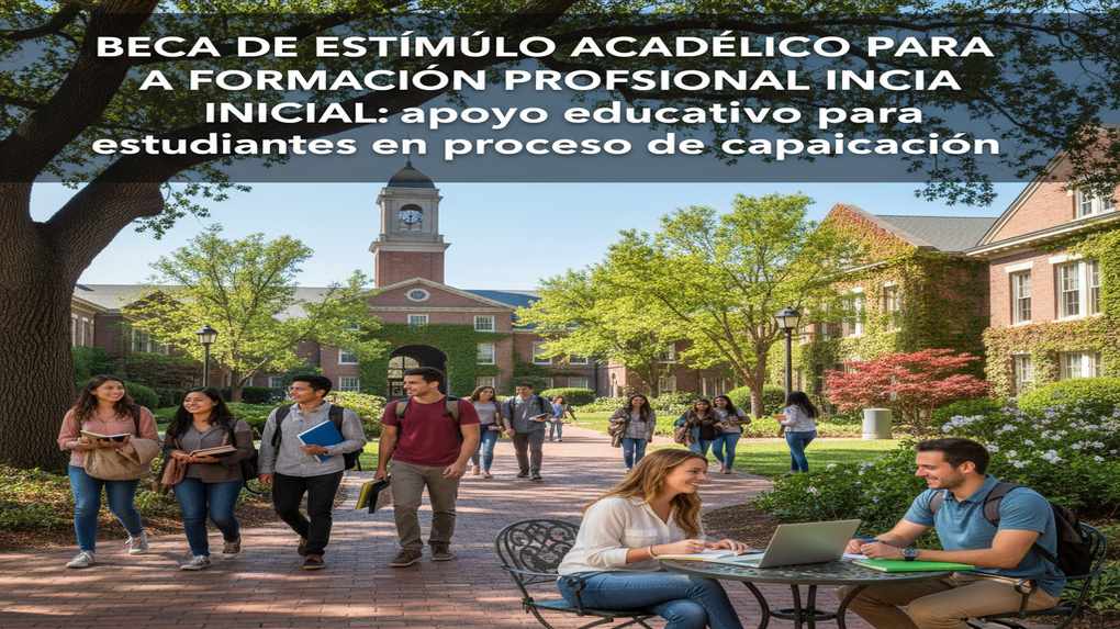 Beca de Estímulo Académico para Formación Profesional Inicial: apoyo educativo para estudiantes en proceso de capacitación