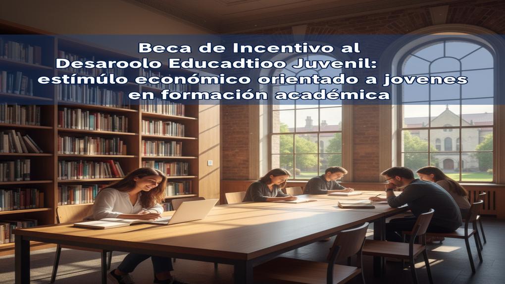Beca de Incentivo al Desarrollo Educativo Juvenil: estímulo económico orientado a jóvenes en formación académica