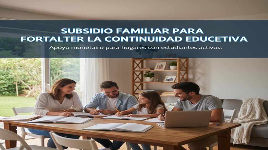 Subsidio Familiar para Fortalecer la Continuidad Educativa: apoyo monetario para hogares con estudiantes activos